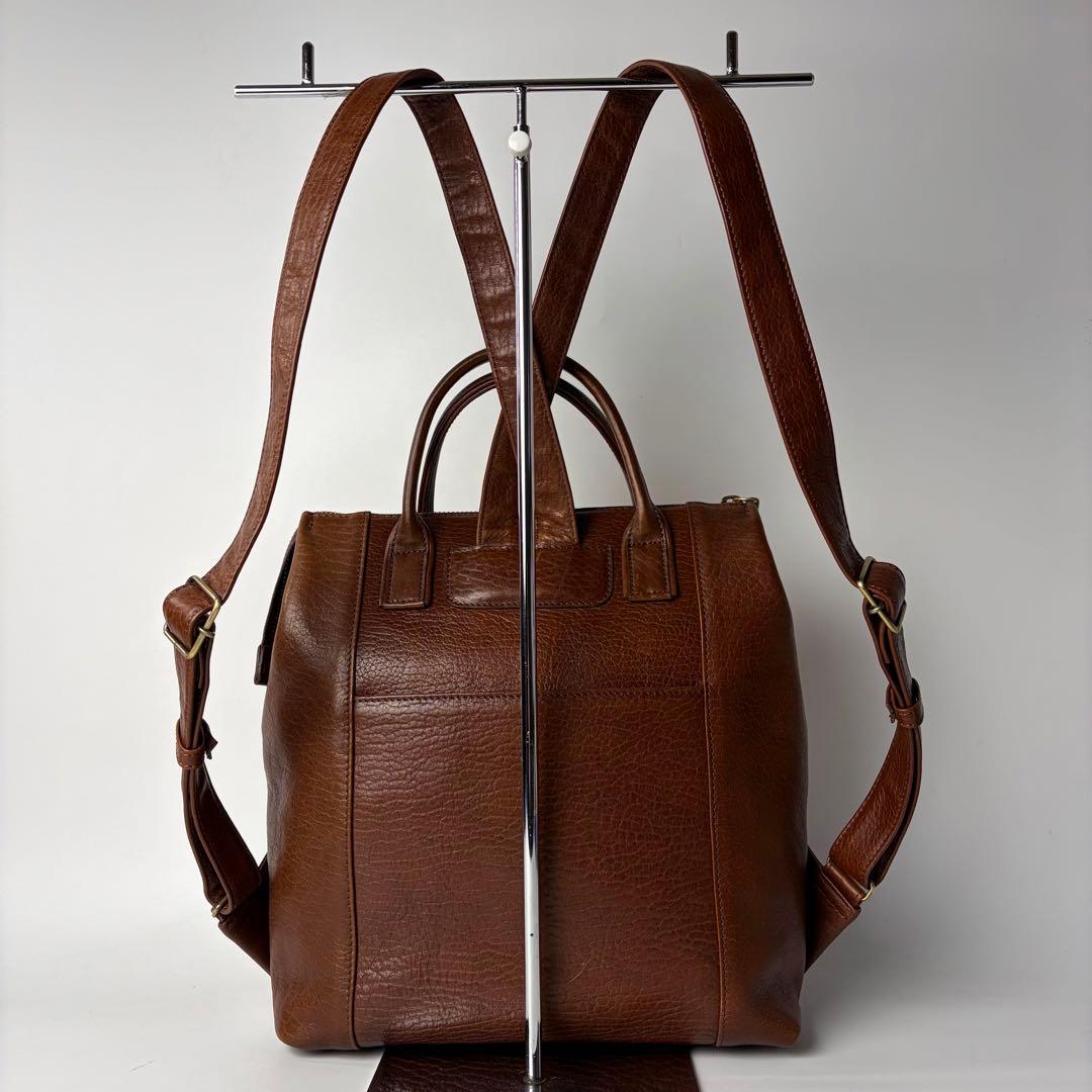 こうすけイビサ　IBIZA　カンビアール　2wayリュック　レザーブラウン