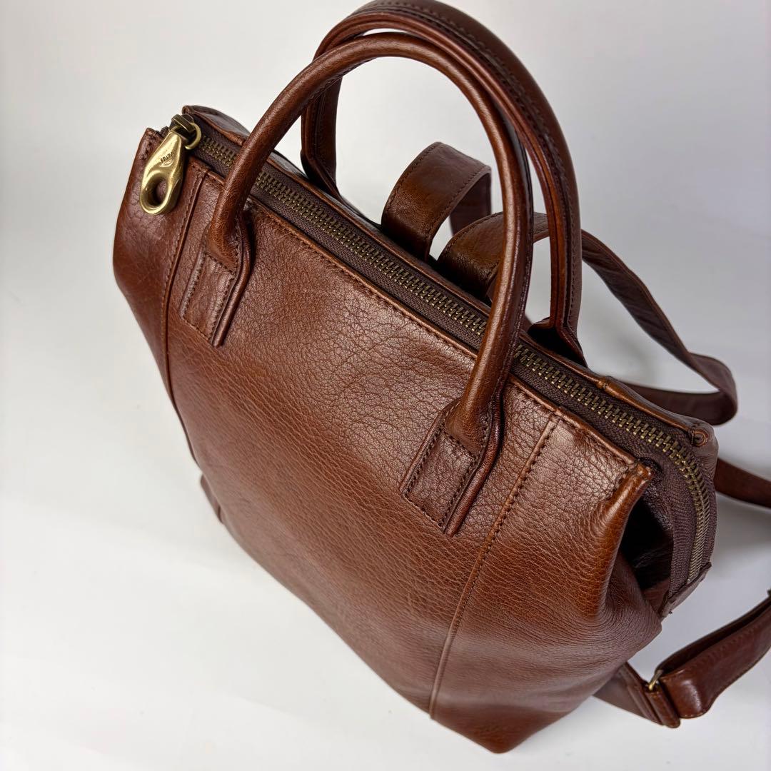 こうすけイビサ　IBIZA　カンビアール　2wayリュック　レザーブラウン