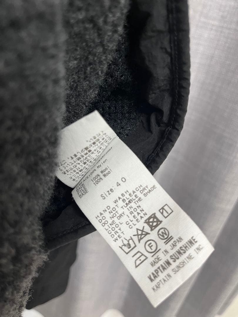 ジャケット・アウター Wool 100% Fleece Nylon Reverse Blouson