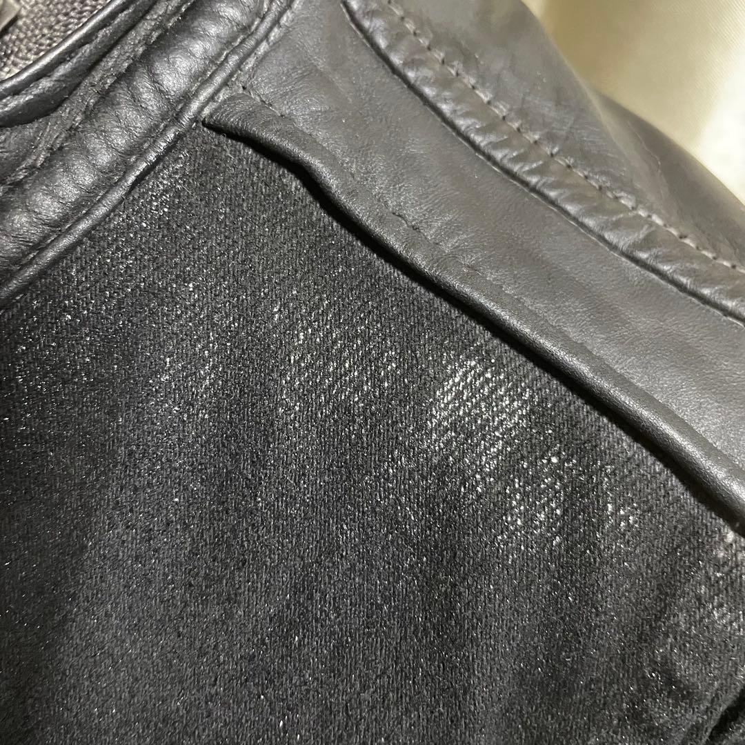 レザー切り替えジャケット ギミック grunge お兄系 ダークコア y2k