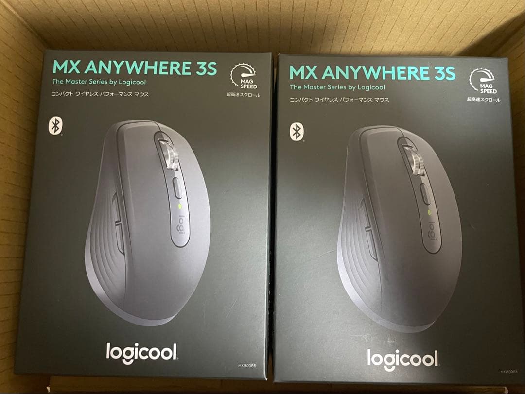 ロジクール MX ANYWHERE 3S MX1800GR 静音 マウス 2個