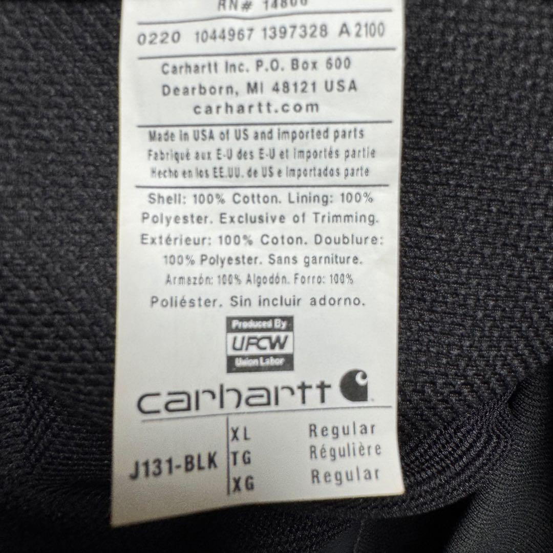 814【北村匠海着用】カーハート　ダック地　布タグ　アクティブジャケット　美品