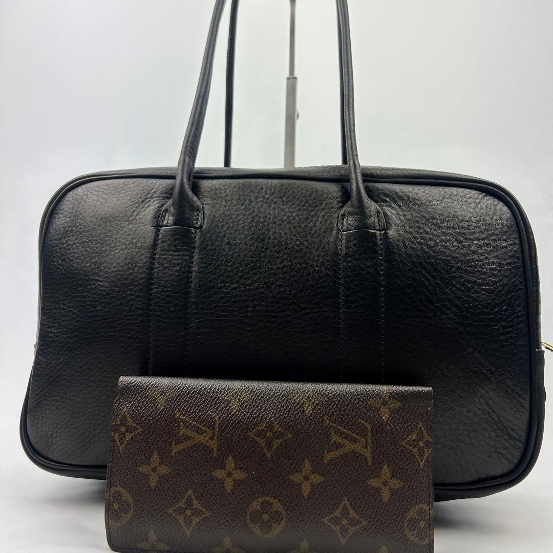 【美品】レアジェム　ボストンバッグ　レディロバー　LADYROBBER ブラック