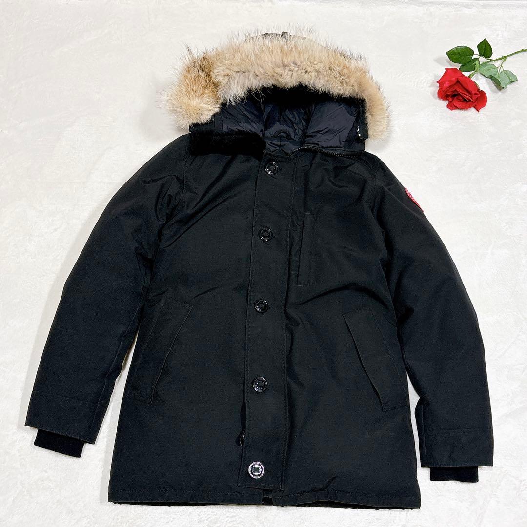 新品同様✨　カナダグース　ダウンジャケット　ファー　ブラック　L メンズ