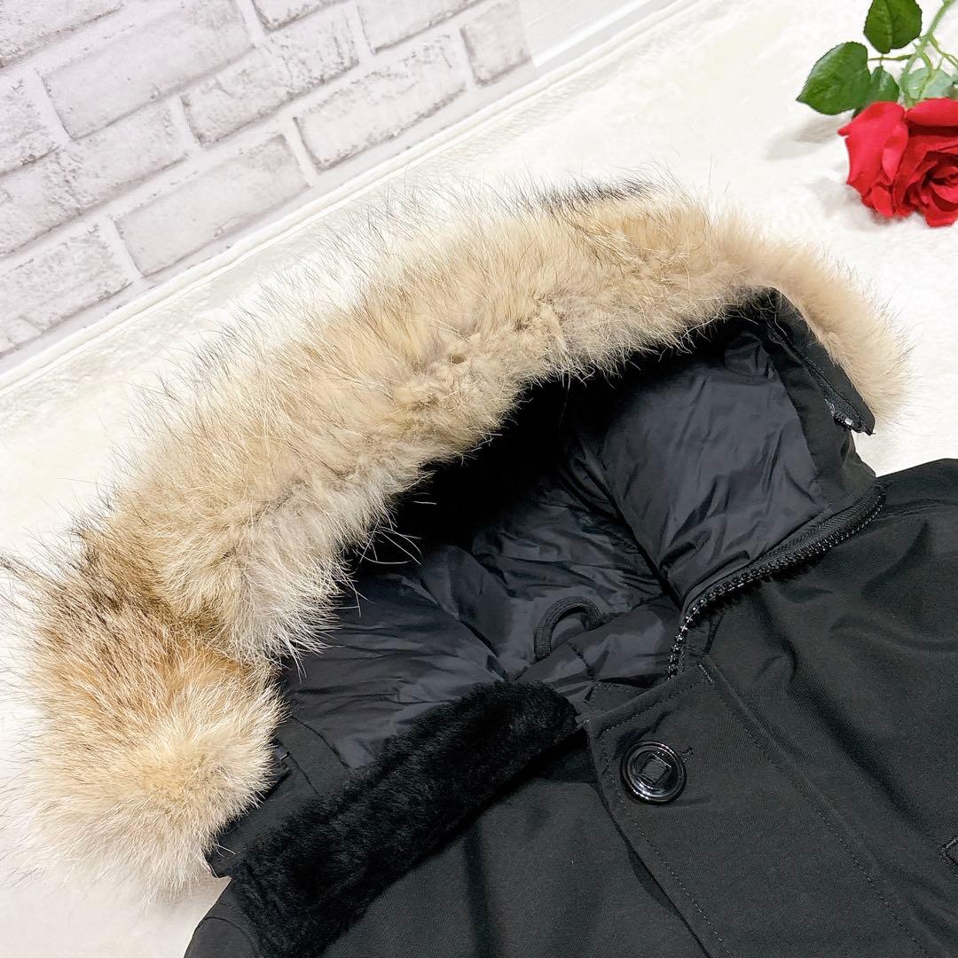 新品同様✨　カナダグース　ダウンジャケット　ファー　ブラック　L メンズ