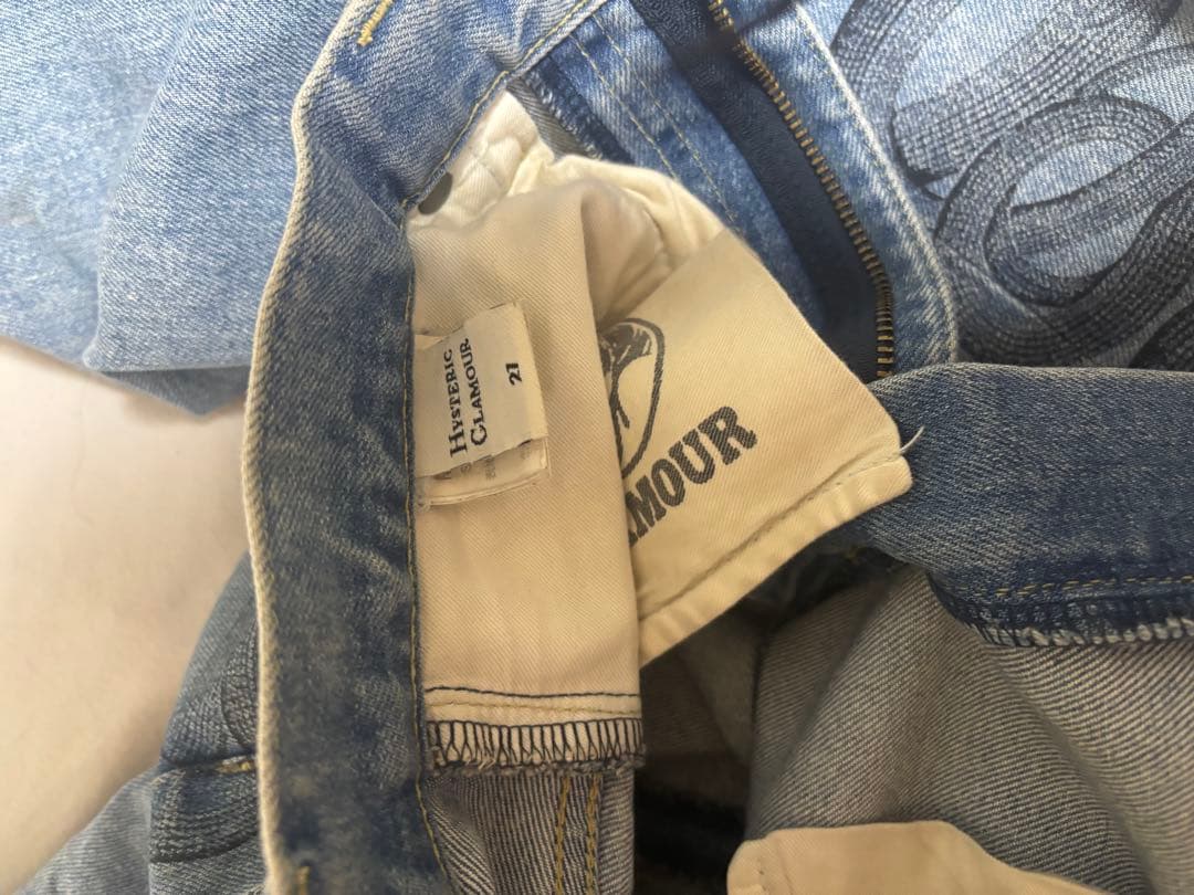 snake loop フレアデニムパンツ