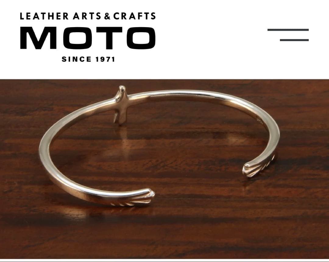 ラ*０様 LEATHER & SILVER MOTO バングル