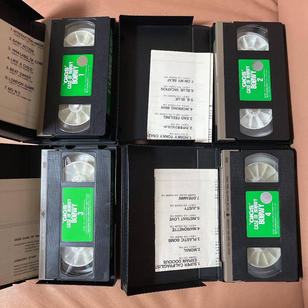 BOØWY【非売品】VHS BOΦWY CASE OF BOOWY 1234