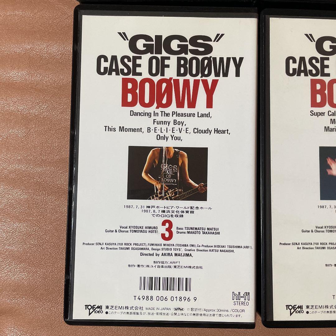 BOØWY【非売品】VHS BOΦWY CASE OF BOOWY 1234