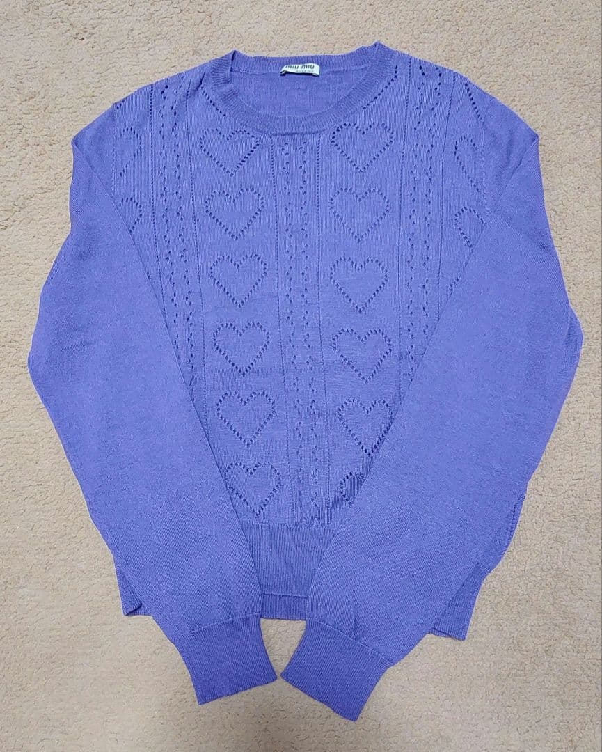 MIU MIU　44サイズ　ハートニット