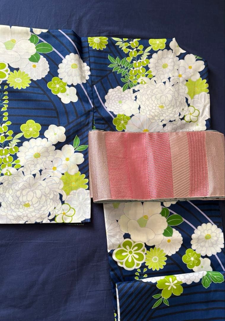 サ*ー様 【未使用】ふりふ　浴衣　夏着物　《オマケ兵児帯付き》