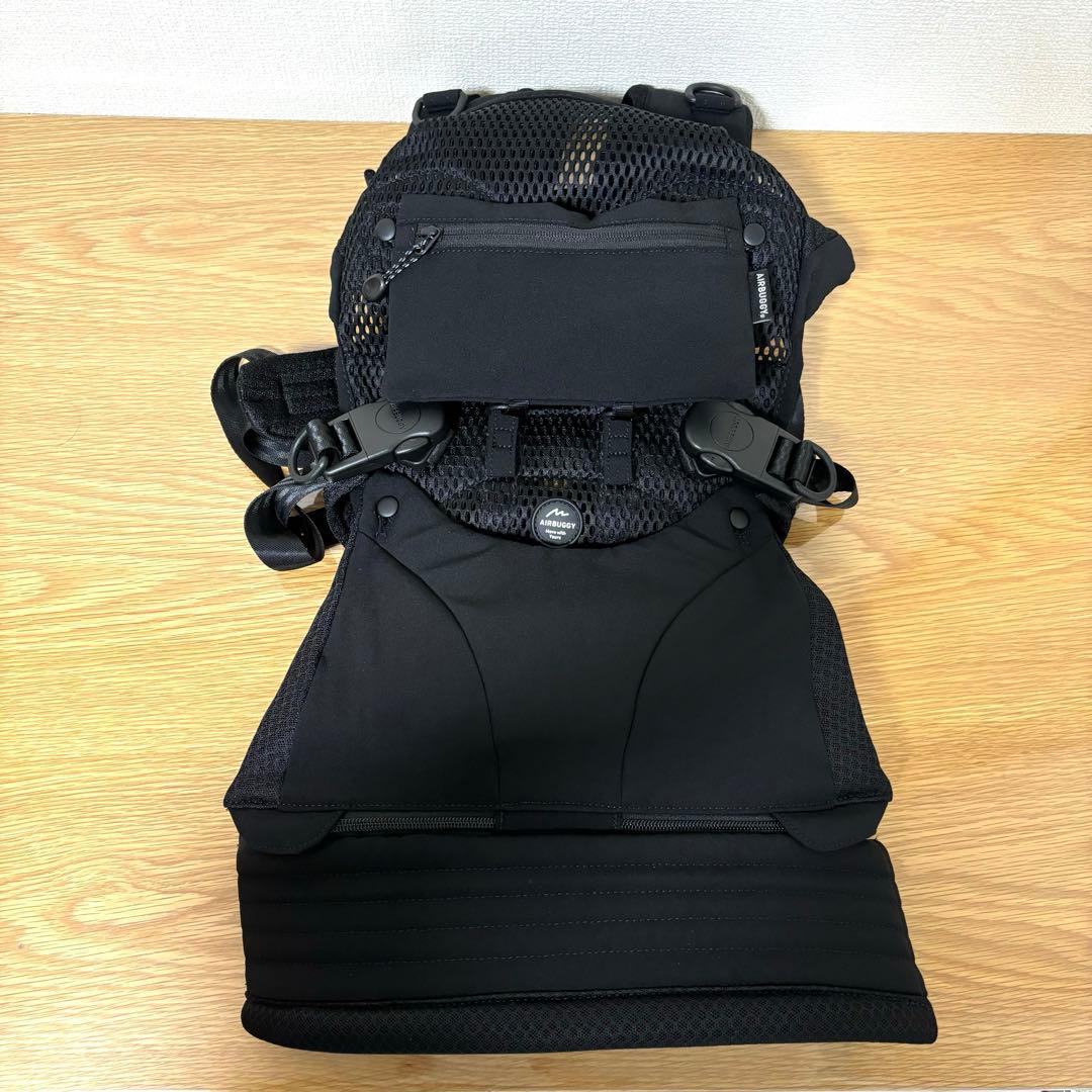 【箱付き】エアバギー ベビーキャリア 抱っこ紐 ブラック