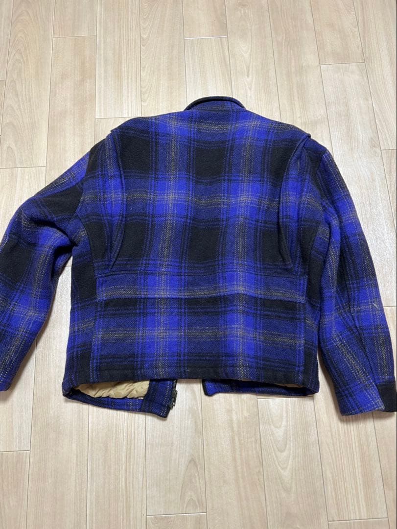 古着　OLD UNIQLO ウールジャケット　チェック　9