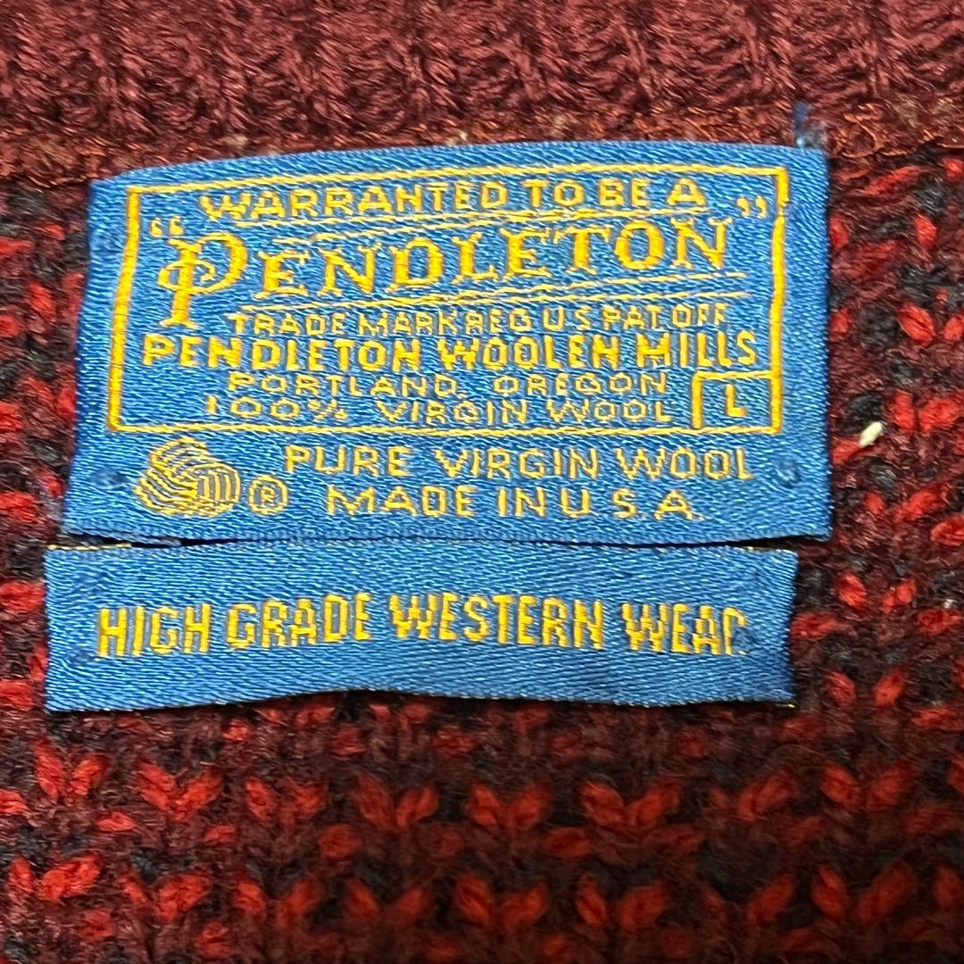 ペンドルトン 70s PENDELTON 100% VIRGIN WOOLニット