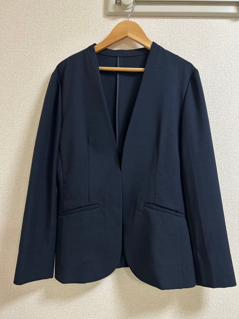 【極美品】anySiS ノーカラージャケット＋テーパードパンツ　スーツセット