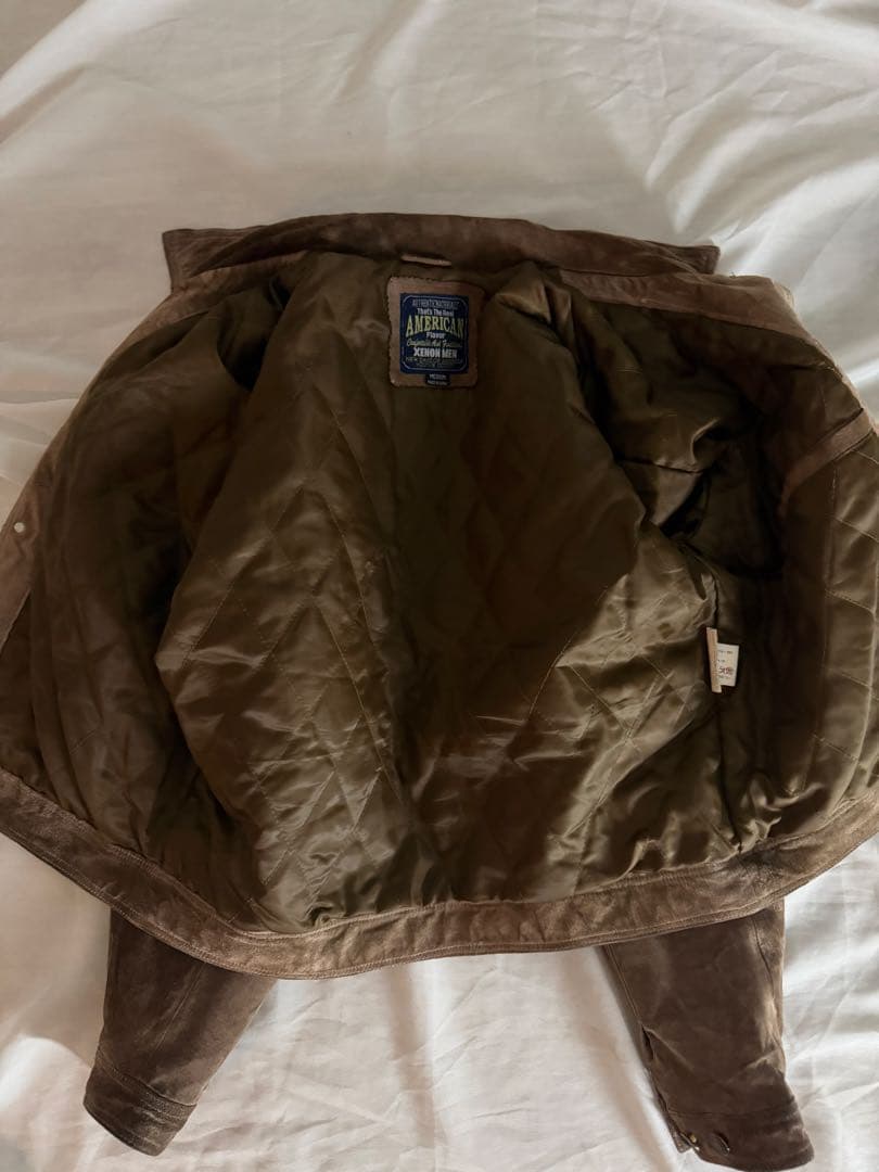 80's tracker suède leather jacket 70505