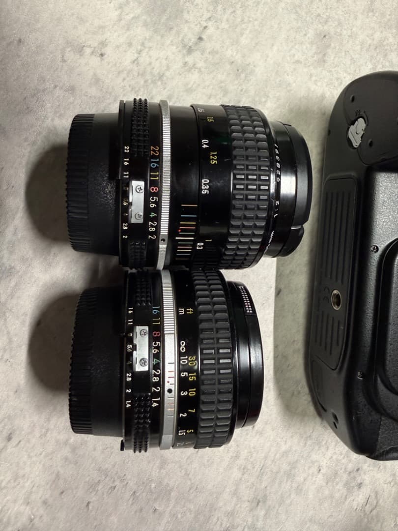 美品NIKON F100 35mm F2 AI 50mm 1.4 AI アダプタ