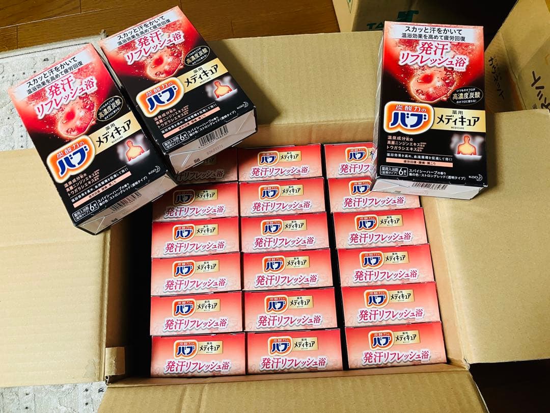 バブ メディキュア 発汗 リフレッシュ浴 21箱(126錠)＋バラ12個