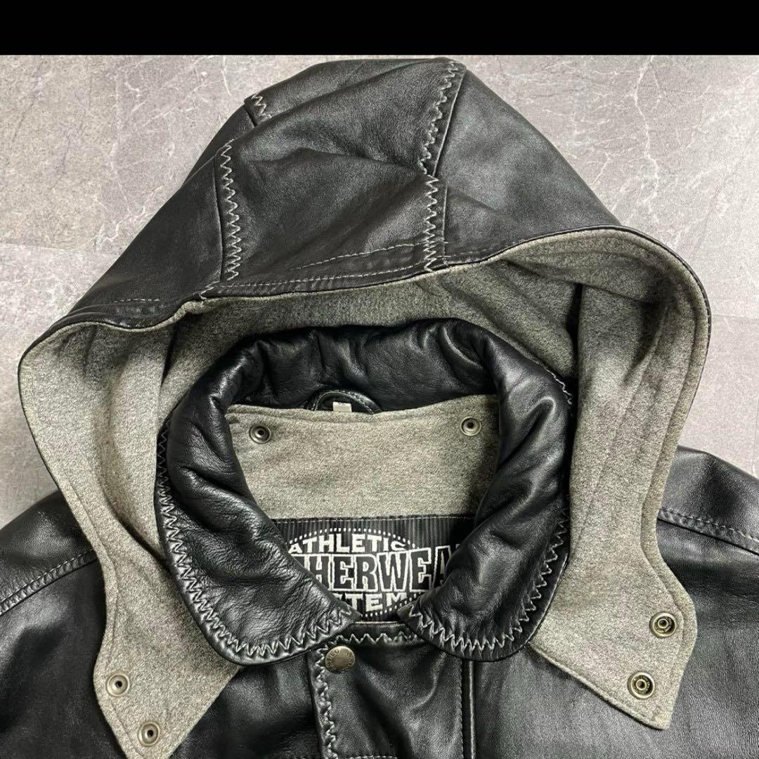 Vintage〈ファイヤーマンレザージャケット 希少 レア 90s ラムレザー〉