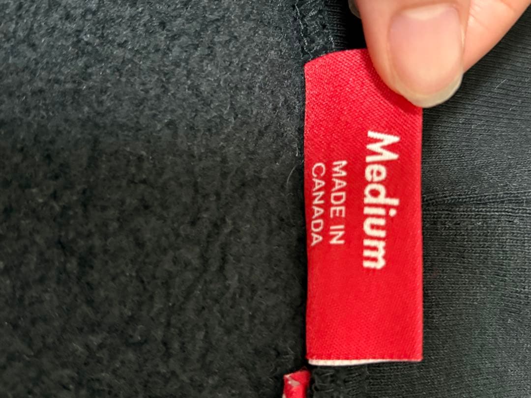 Supreme ブラック ジップフーディー/パーカー