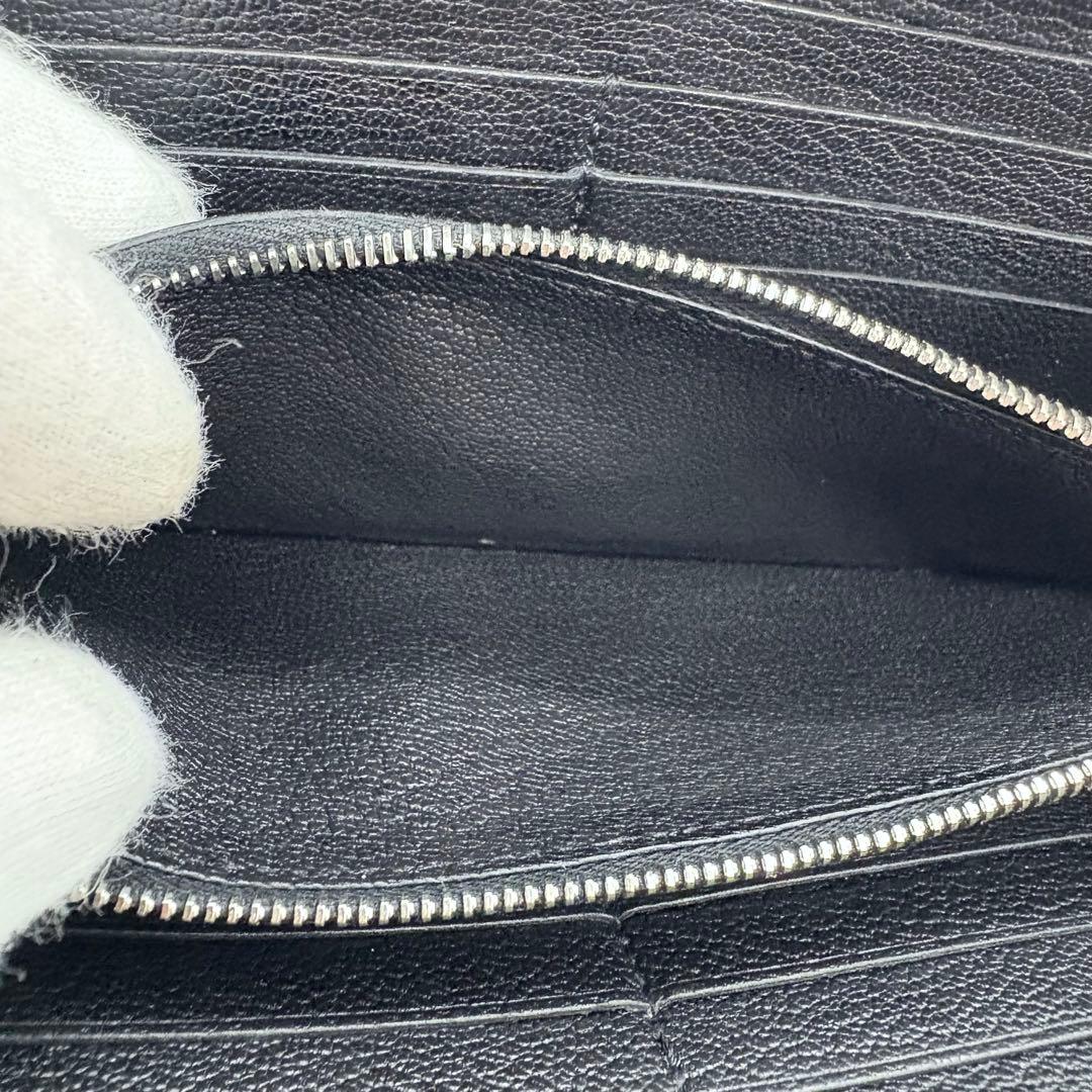 HERMES エルメス アザップロング 黒 オールレザー ブラック　長財布