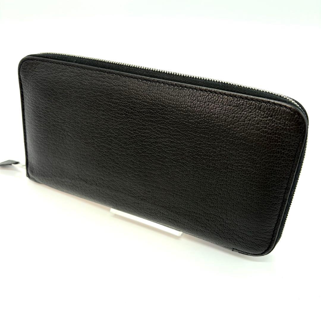 HERMES エルメス アザップロング 黒 オールレザー ブラック　長財布