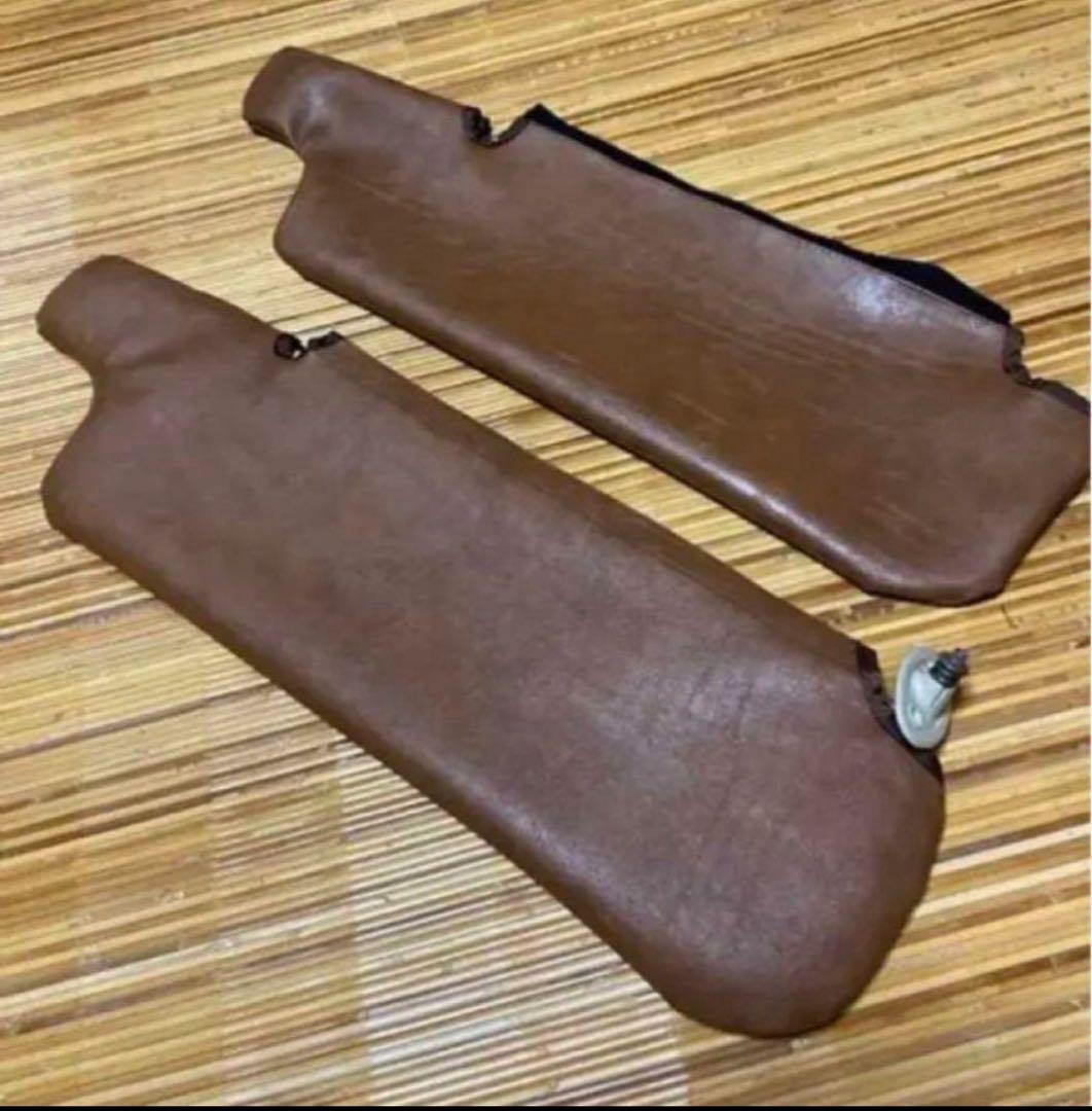 78プラド　ブラウン　サンバイザー　カバー　左右セット　ランクル70