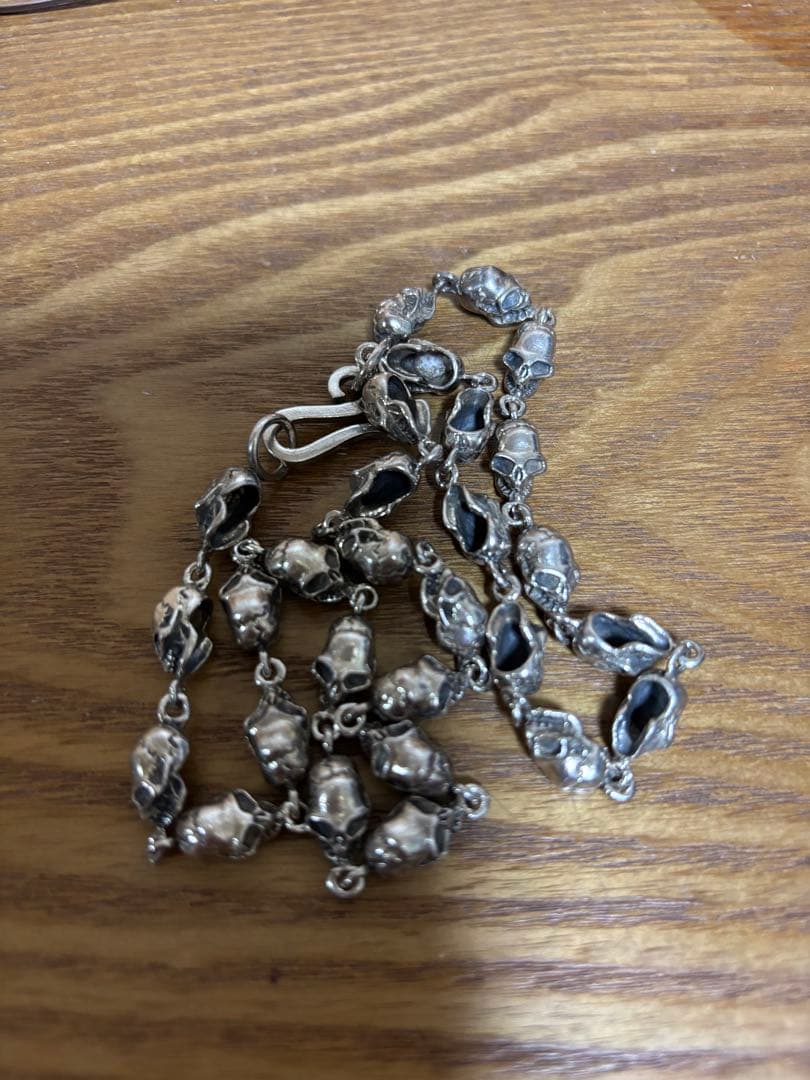 シルバー スカル ネックレス 約50cm