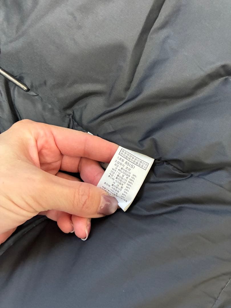 ちぃ⭐︎THE NORTH FACE グレー ダウンジャケット フード付き