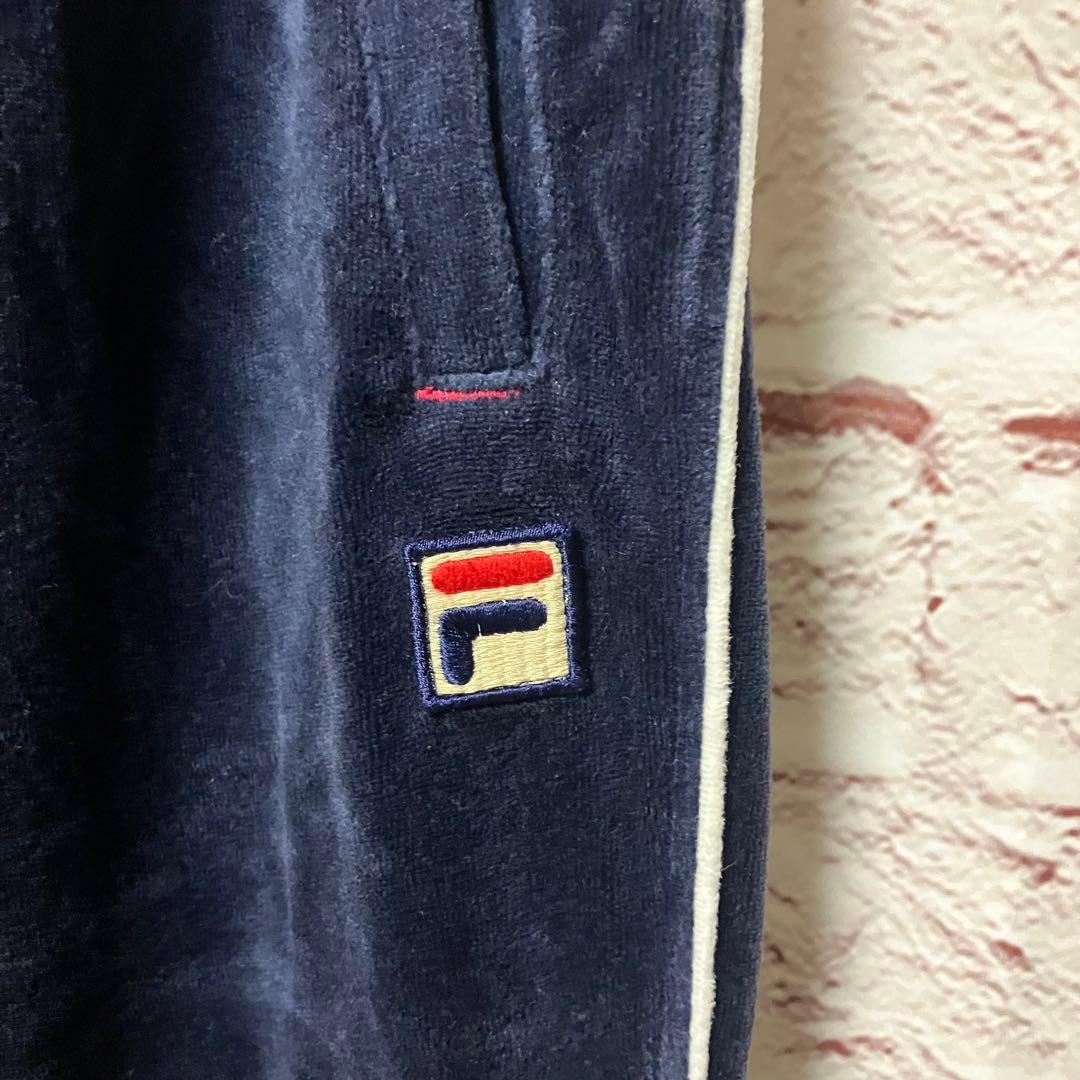 FILA フィラ セットアップ ベロア 刺繍ロゴ M 00s