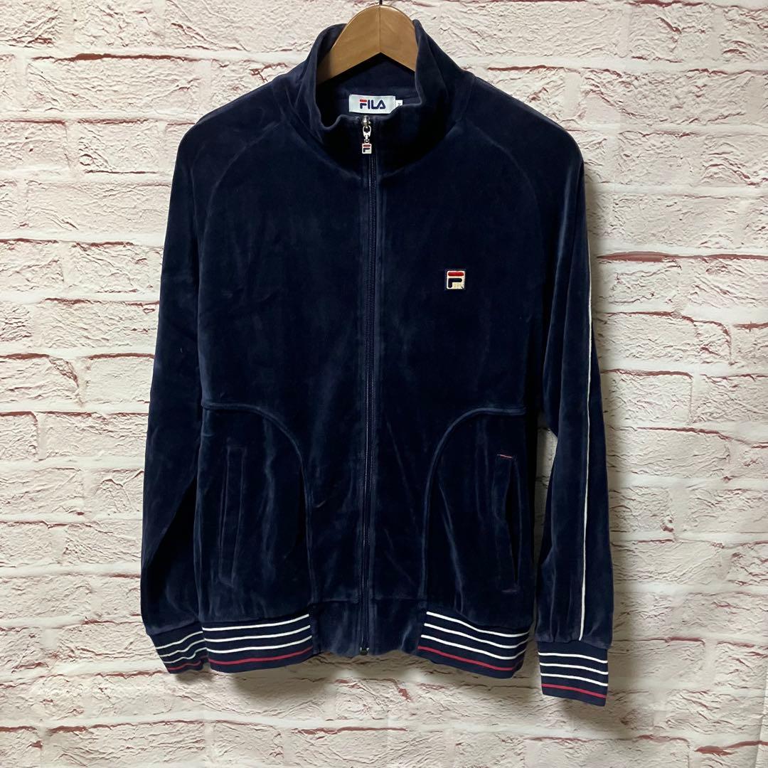 FILA フィラ セットアップ ベロア 刺繍ロゴ M 00s