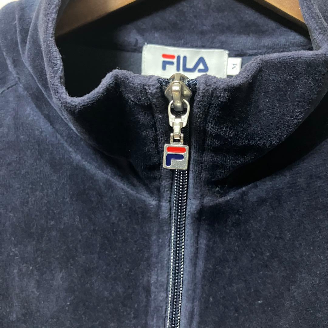 FILA フィラ セットアップ ベロア 刺繍ロゴ M 00s
