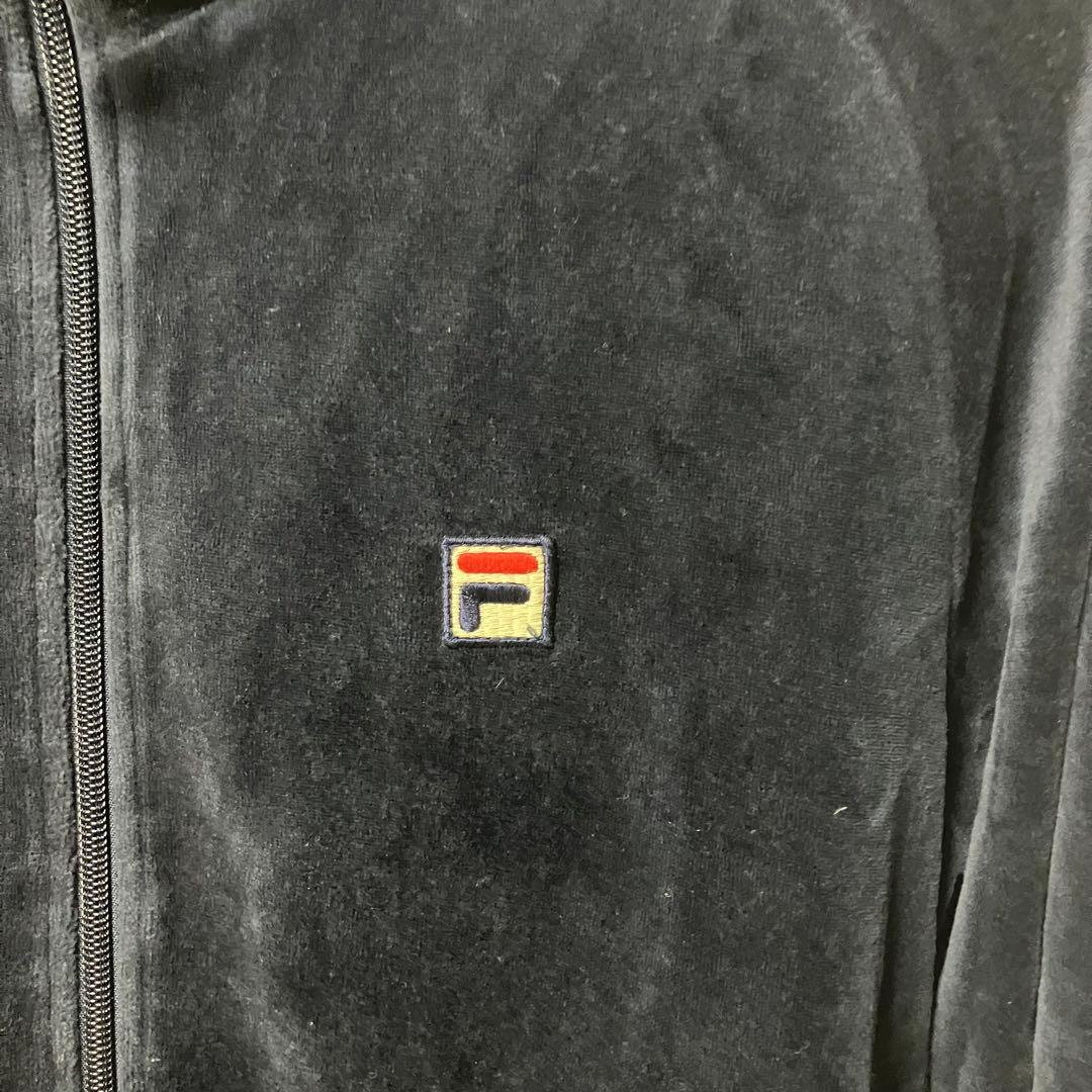 FILA フィラ セットアップ ベロア 刺繍ロゴ M 00s