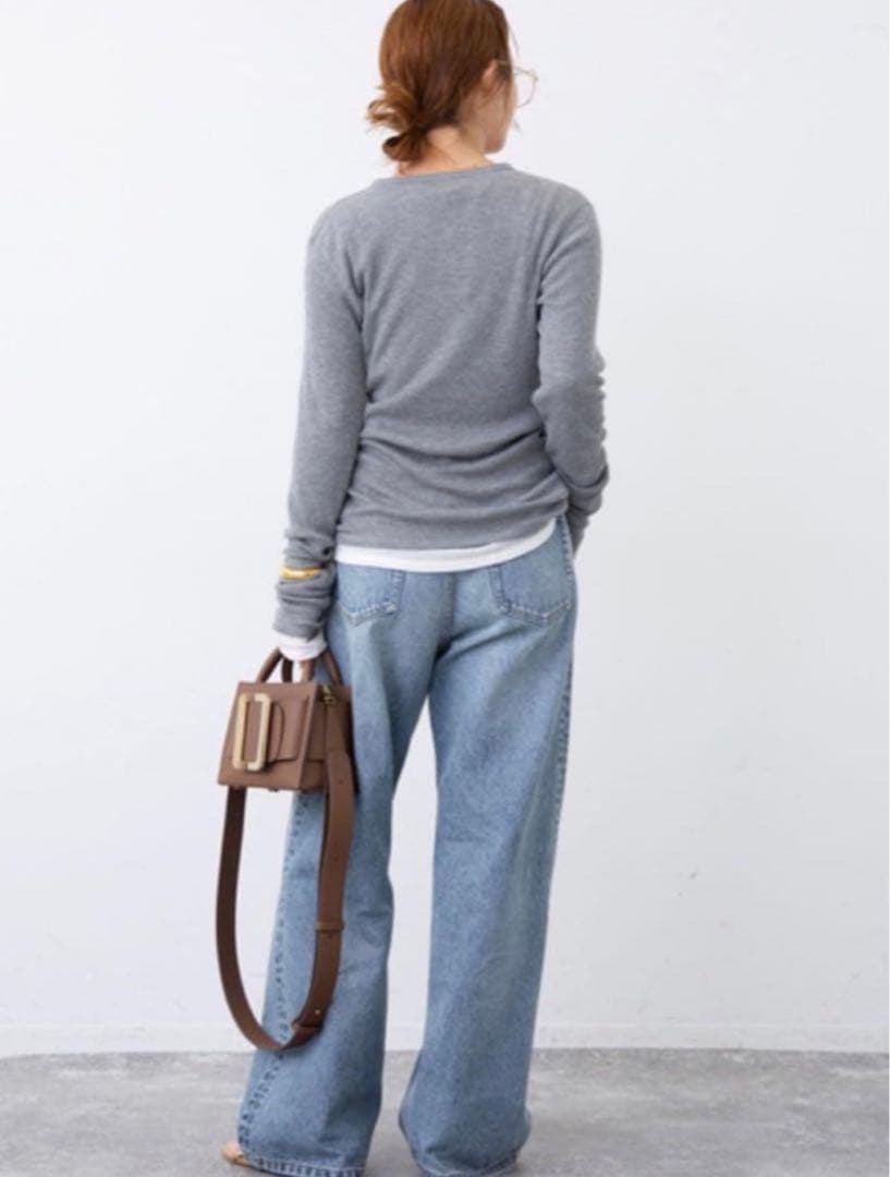 ドゥーズィエムクラス/EVERYDAY I LIKE タックバギーデニム　34