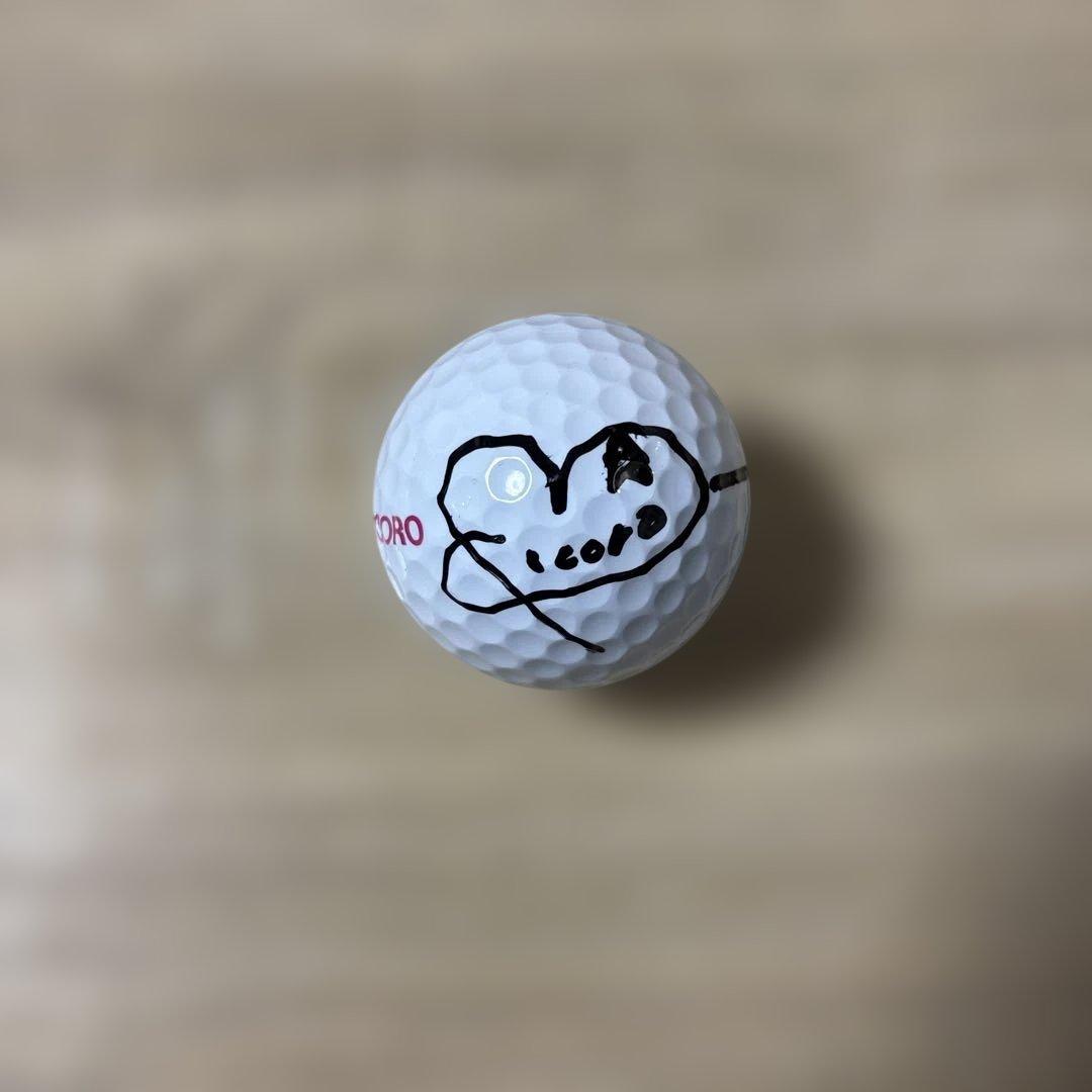 ま*す様 中村心　直筆サインボール　ネームオウンボール　女子プロゴルフ　JLPG