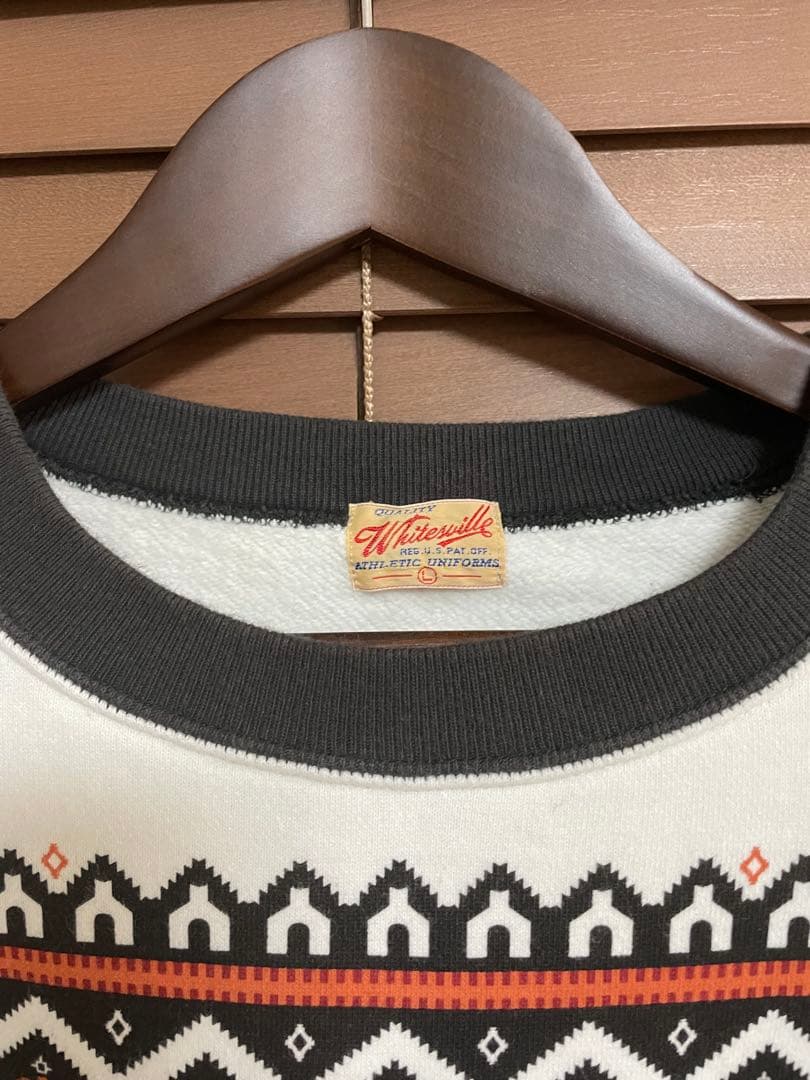 ⭐︎激レア⭐︎ホワイツビル　雪柄スウェット　キムタク着　サイズＬ
