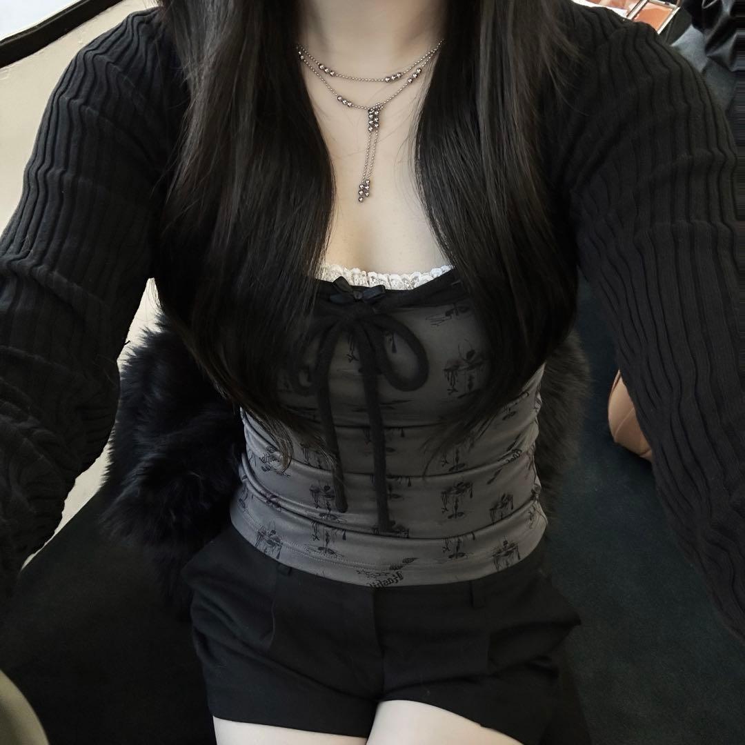 Kashiko Jewel Cocktail Sleeveless キャミソール