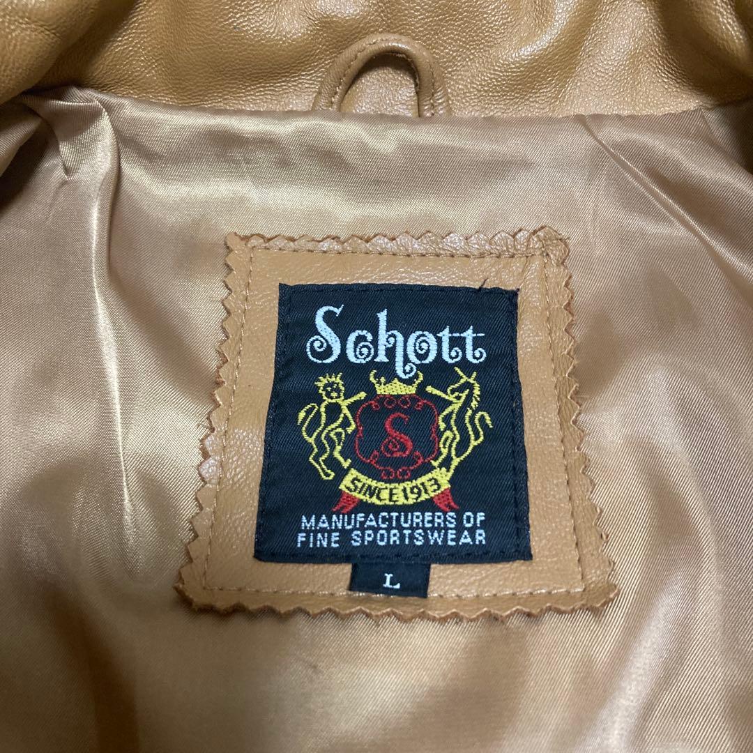 schott ショット レザーライダースジャケット
