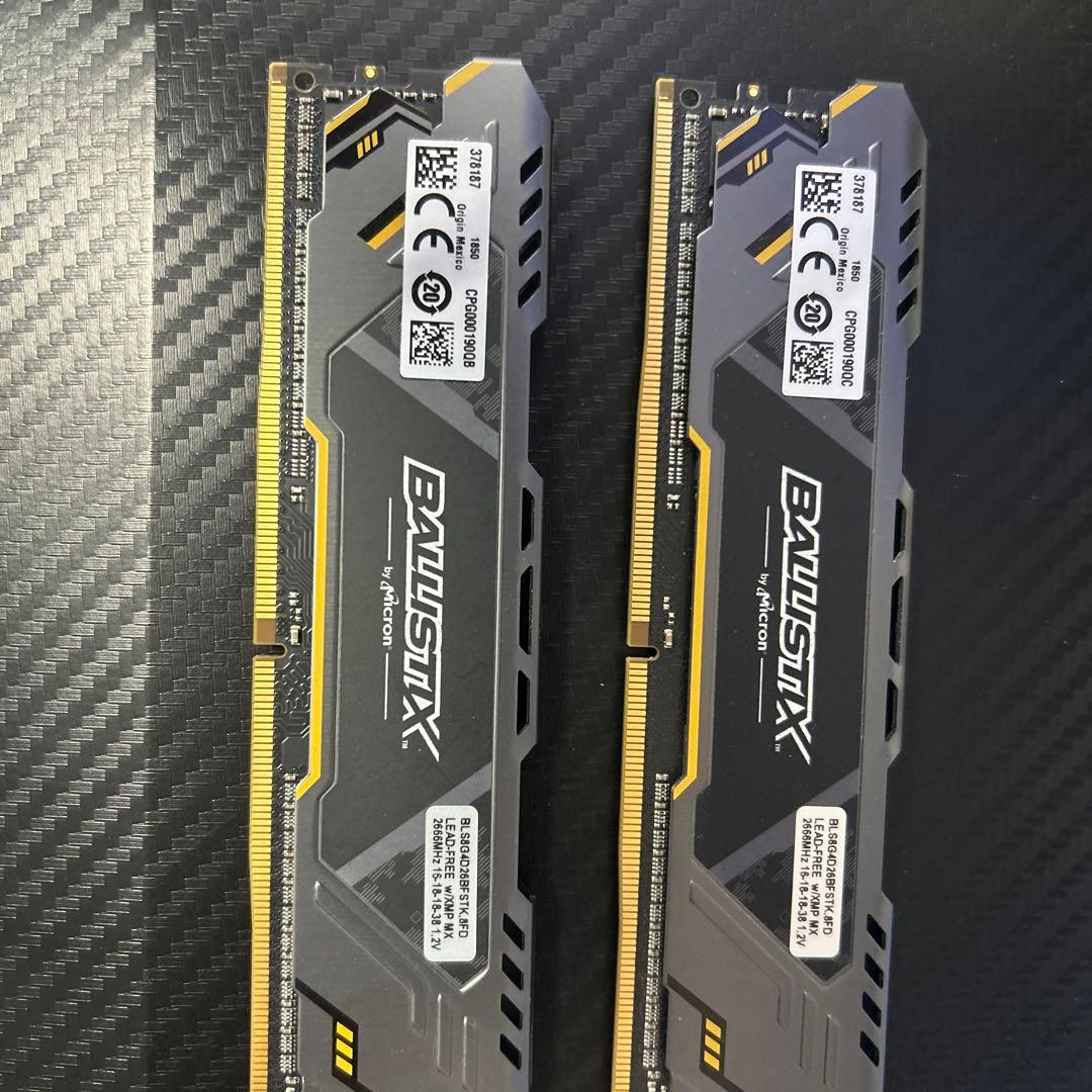 Ballistix DDR4 8GB 2600MHz 2枚セット　動作確認済み