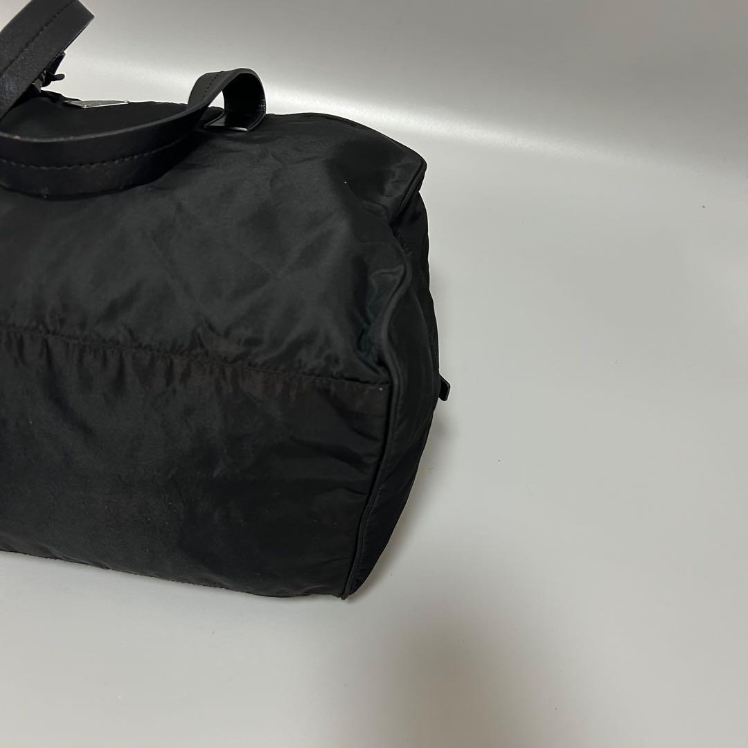 PRADA プラダ 三角プレート ボストンバッグ トラベルバッグ 黒色