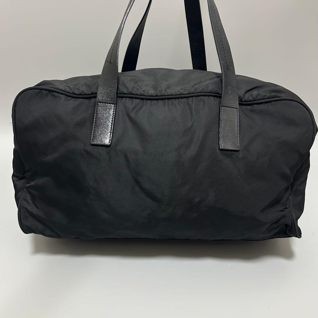 PRADA プラダ 三角プレート ボストンバッグ トラベルバッグ 黒色