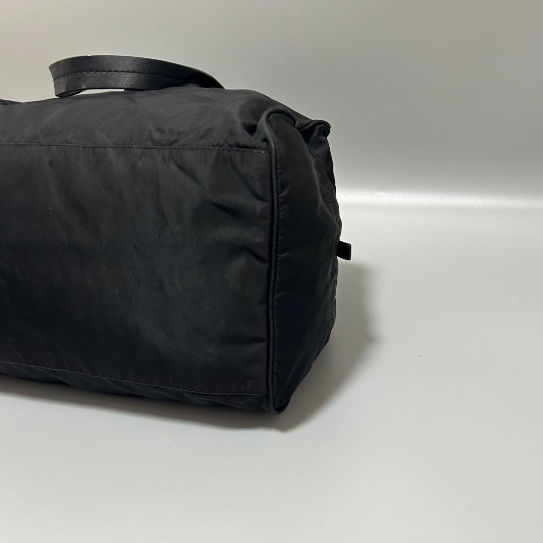 PRADA プラダ 三角プレート ボストンバッグ トラベルバッグ 黒色