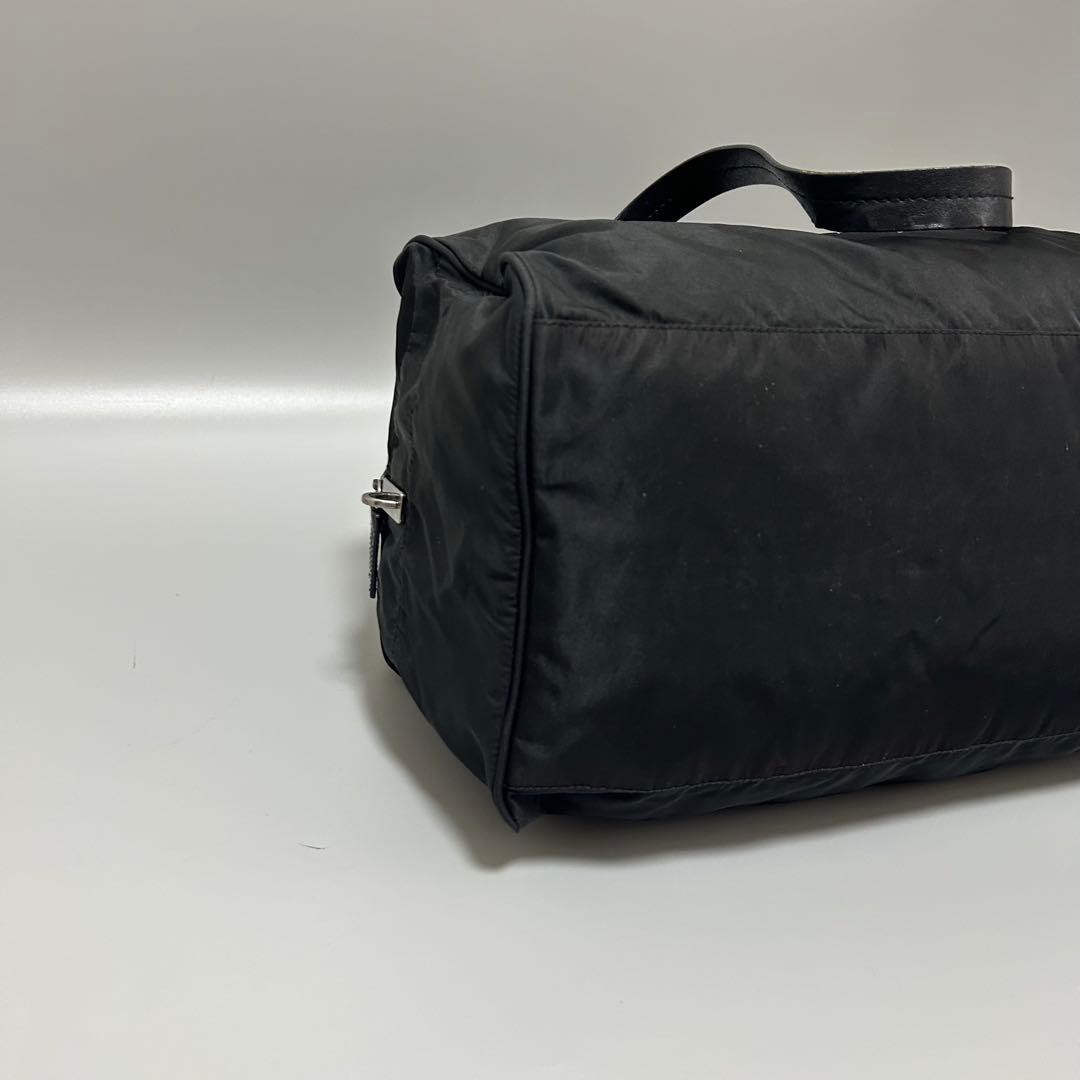 PRADA プラダ 三角プレート ボストンバッグ トラベルバッグ 黒色