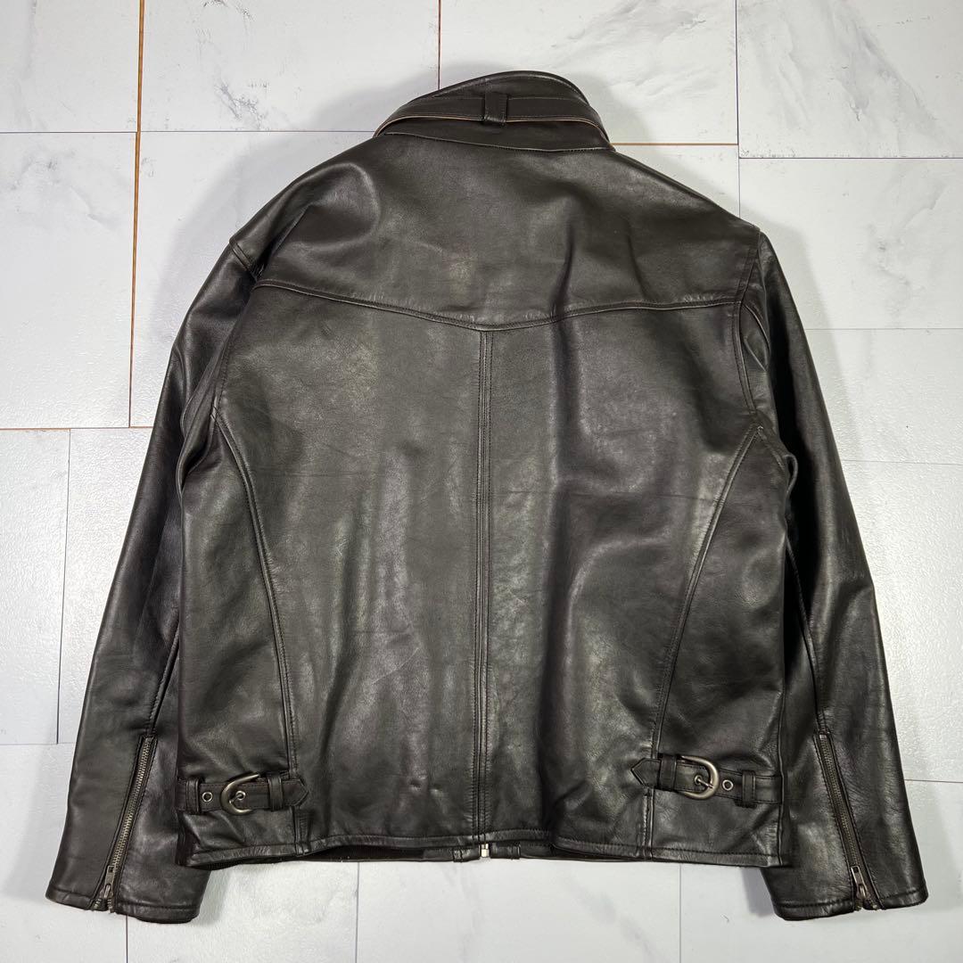 極美品 Liugoo Lethersリューグーレザーズ シングルライダース 3L