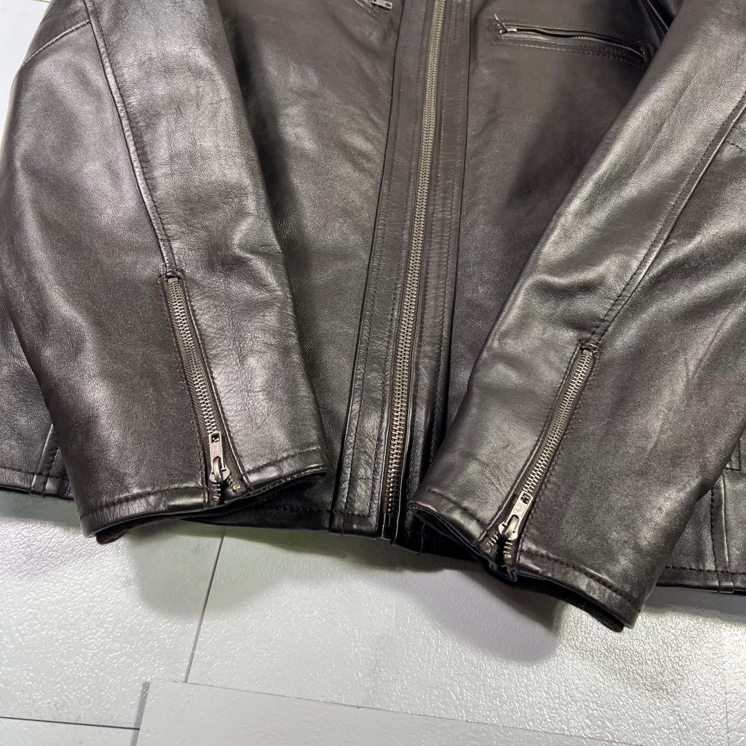 極美品 Liugoo Lethersリューグーレザーズ シングルライダース 3L