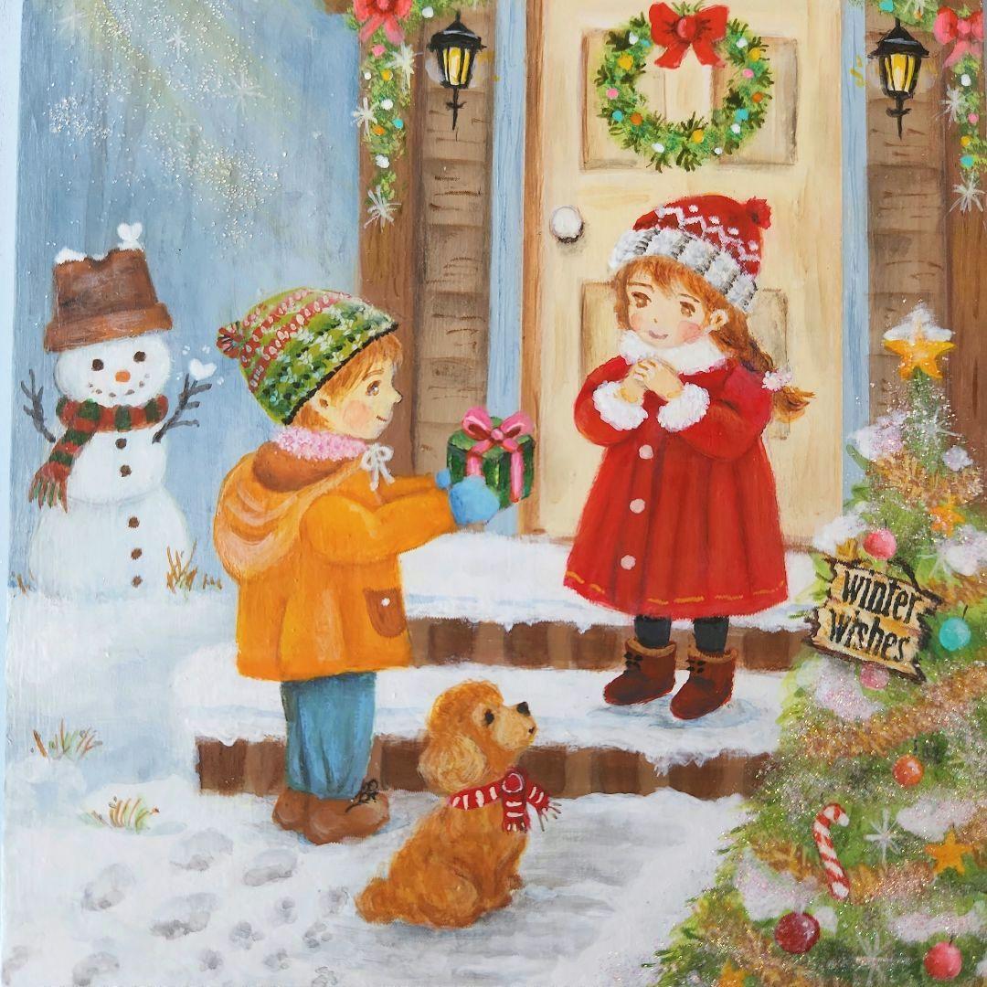 G*A様 トールペイント作品　楽しいクリスマス