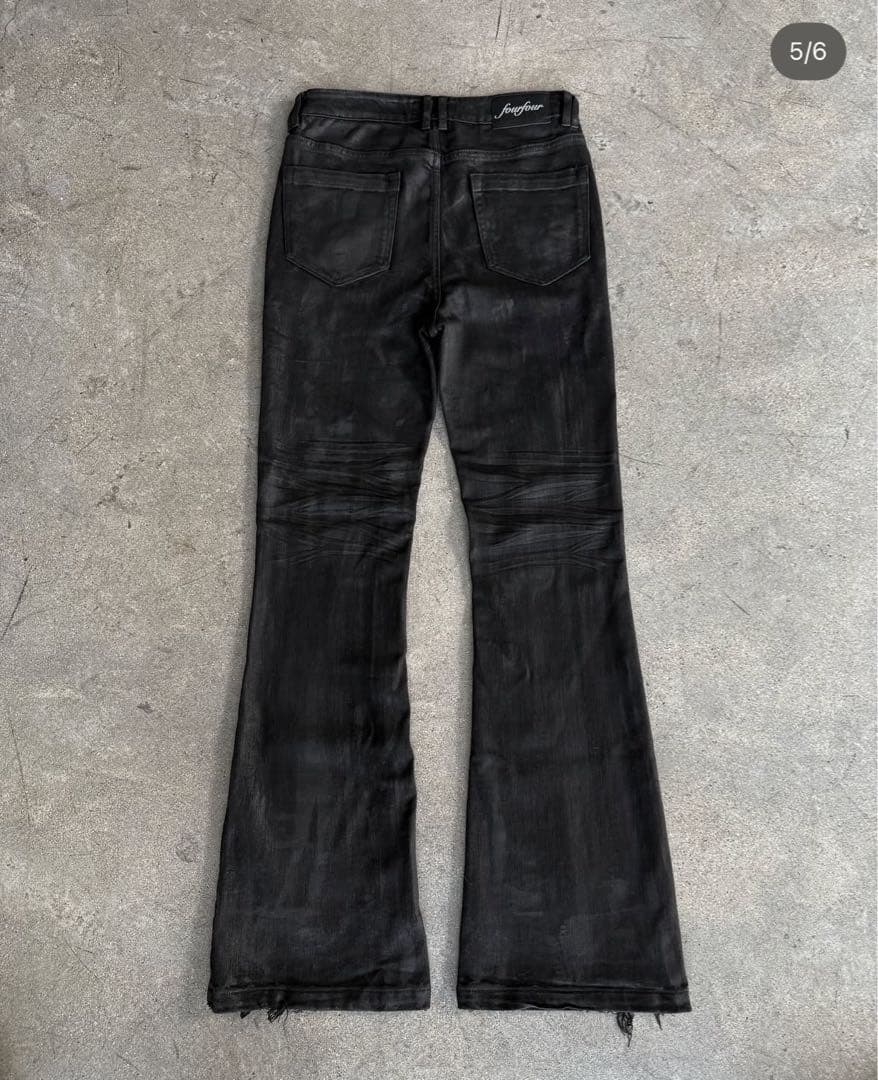 パンツ HAND WAXED FLARED DENIM