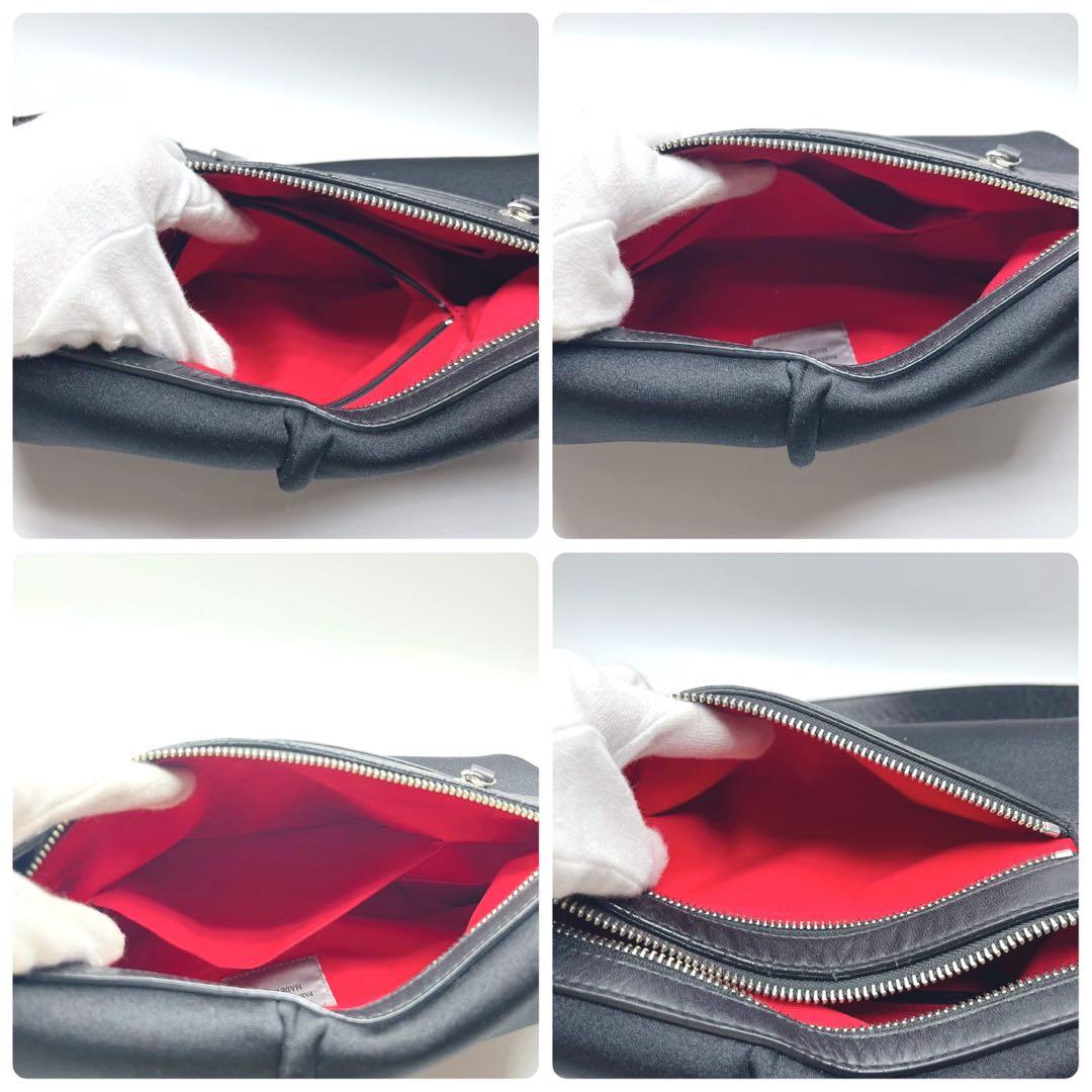 ★極美品★kawa-kawa ボディバッグ 【wet】hatome Mサイズ 黒