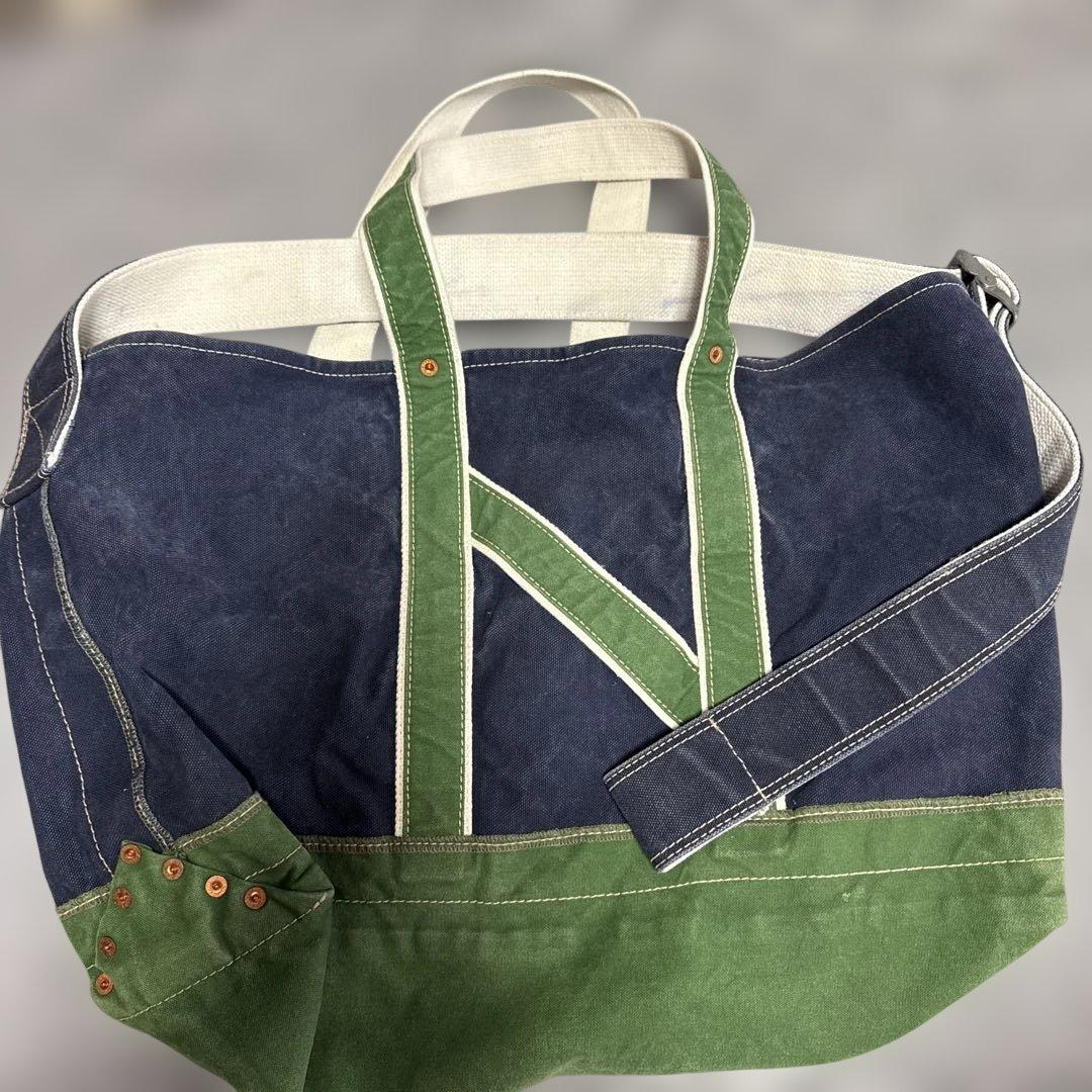 NICENESS ナイスネス　ネイビー グリーン ショルダー　トートバッグ