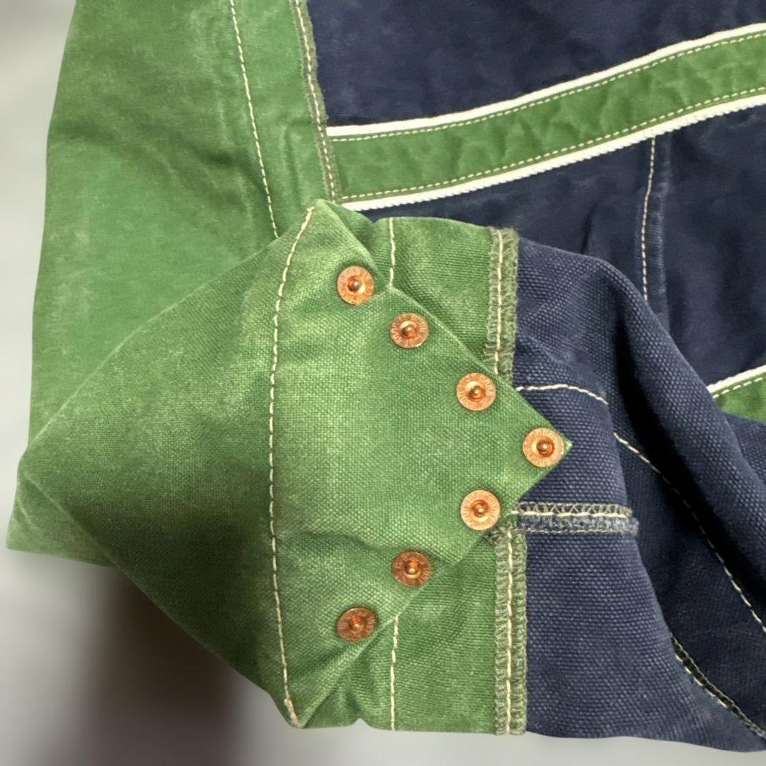 NICENESS ナイスネス　ネイビー グリーン ショルダー　トートバッグ